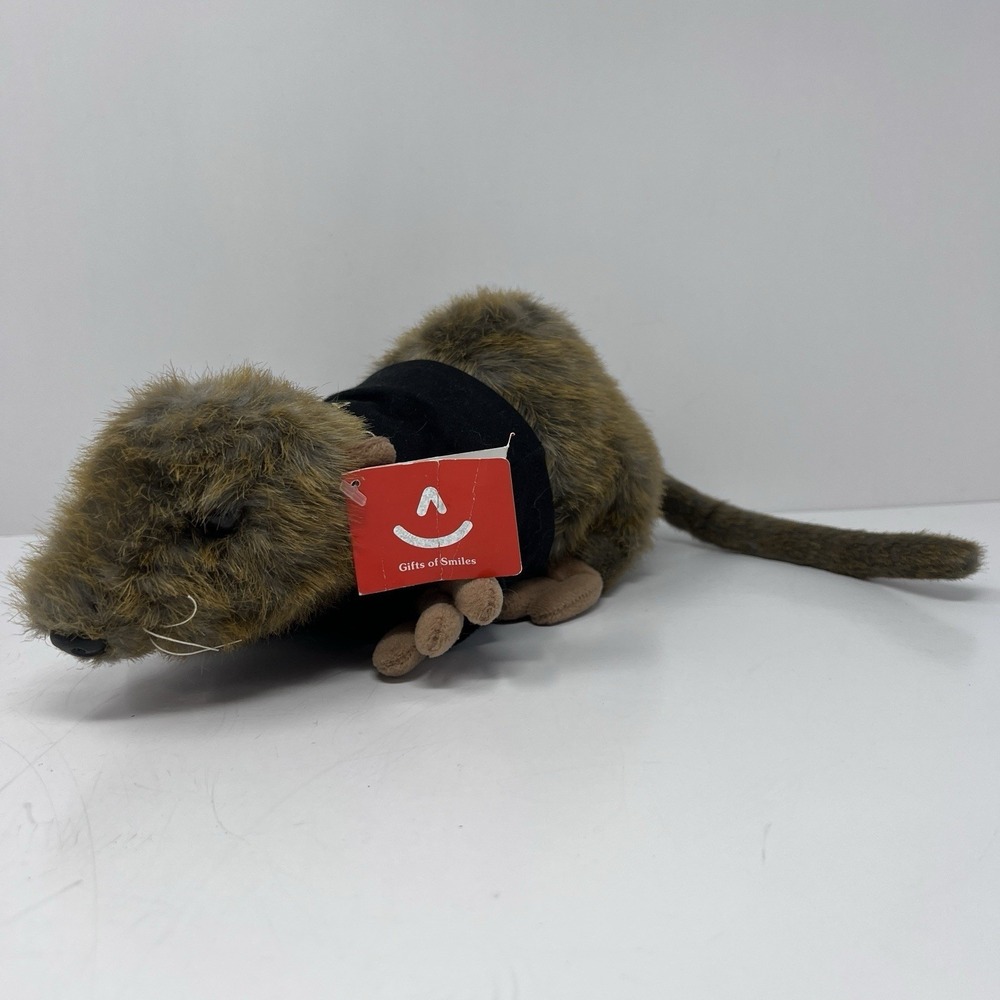 Aurora Guantanamo Bay Cuba Plush Rat Stuffed Animal 10 Inch Soft Furry Rare Toy